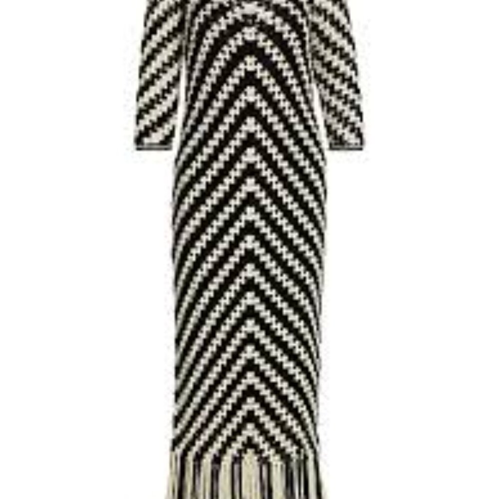 Zimmermann Black and Cream Crochet Dress